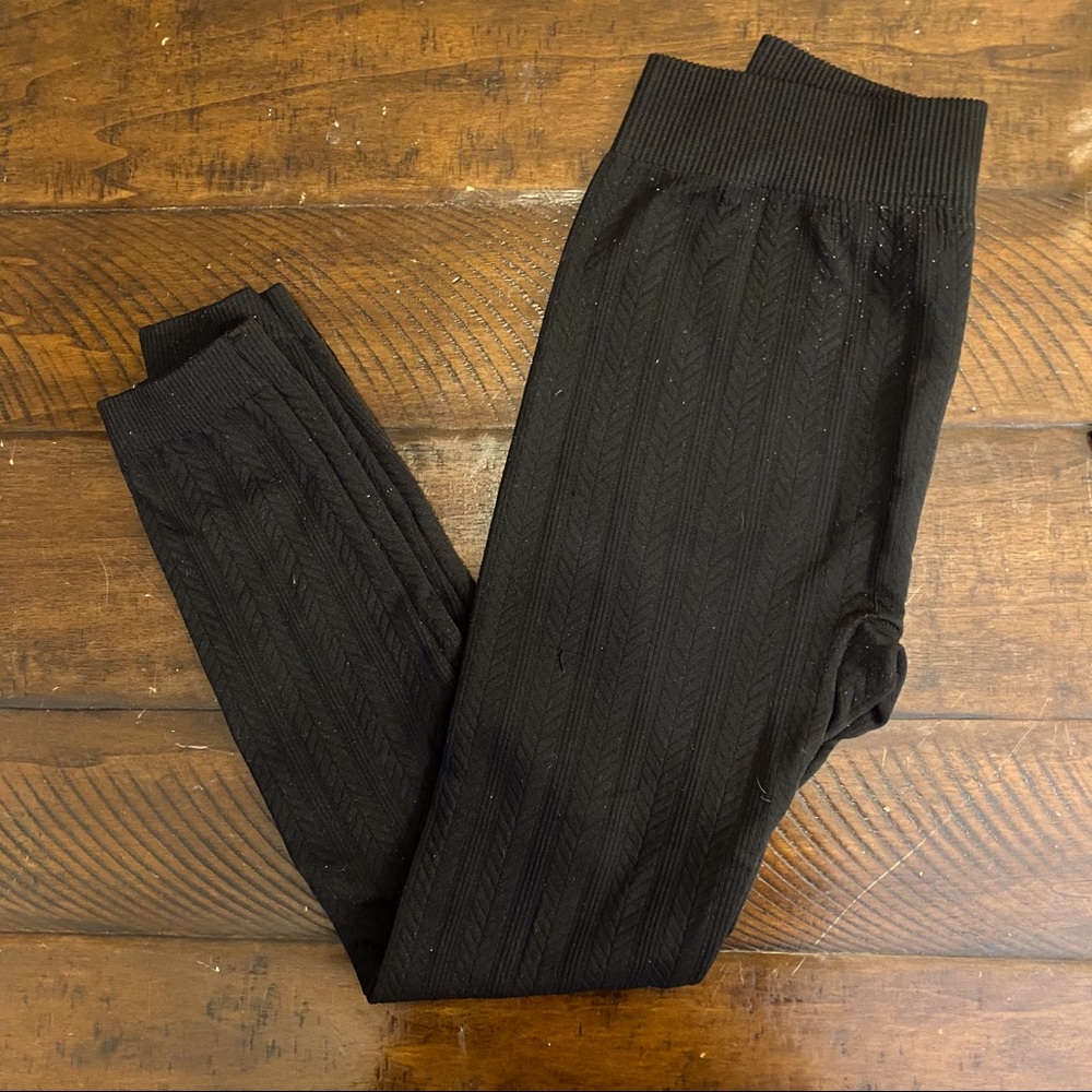 4/$20 Fleece Lined Black Leggings